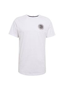 Jack & Jones JACK & JONES, Herren Shirt 'JCOCHAIN TEE SS CREW NECK', Dunkelblau / Weiß