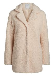 Pieces, Damen Teddy Mantel, Grau