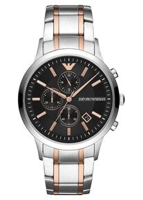 Emporio Armani, Herren Chronograph 'AR11165', Rosegold / Schwarz / Silber