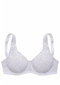 Nuance, Damen T-Shirt-BH, Taupe / Weiß