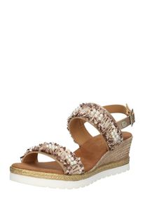 Mustang, Damen Sandale '1317801', Beige / Offwhite