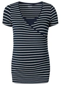 Noppies, Damen Shirt 'Lely', Kobaltblau / Weiß