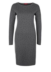 s.Oliver RED LABEL, Damen Strickkleid, Grau / Schwarz