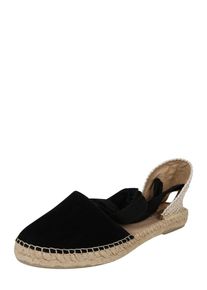 espadrij l'originale Espadrij L ́originale, Damen Sandale 'Pyrenées 1 Lacet Velour', Schwarz