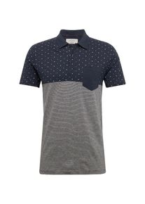 Jack & Jones JACK & JONES, Herren Shirt 'JORTOBI', Dunkelblau / Wei&szlig;
