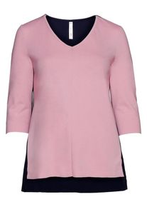 SheeGOTit, Damen 3/4-Arm-Shirt, Marine / Rosé