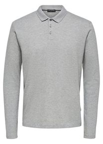 Selected Homme, Herren Poloshirt, Graumeliert