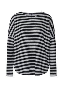 More & More MORE & MORE, Damen Shirt, Grau / Schwarz