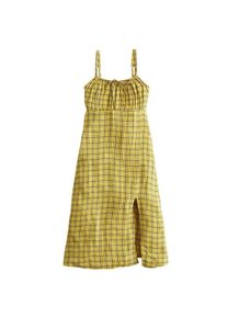 Hollister, Damen Kleid 'SB19-T1 CHASE BABYDOLL', Gelb / Schwarz