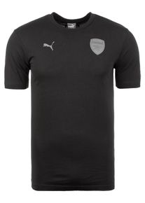 Puma, Herren T-Shirt 'Arsenal London Fan Slogan', Hellgrau / Schwarz