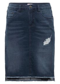 sheego Denim, Damen Jeansrock, Dunkelblau