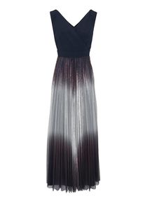 Heine, Damen Abendkleid, Dunkelblau / Silber
