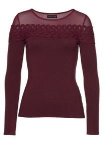 Melrose, Damen Pullover, Weinrot