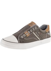 Mustang, Herren Sneakers Low, Brokat / Taupe / Wei&szlig;
