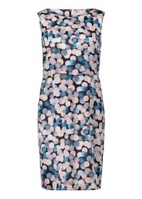 BETTY & CO Betty & Co, Damen Etuikleid, Creme / Navy / Rosa