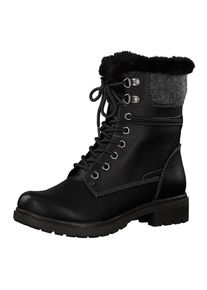 Tamaris, Damen Winterstiefeletten, Dunkelgrau / Schwarz / Silber
