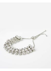 Taifun, Damen Armband mit Strasssteinen, Silber