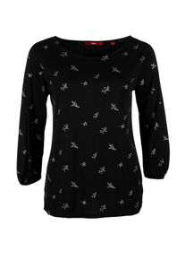 s.Oliver RED LABEL, Damen Shirt, Schwarz / Weiß