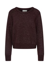 Samsøe & Samsøe Samsoe & Samsoe, Damen Pullover 'Nor o-n short 9632', Weinrot / Silber