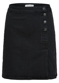 Selected Femme, Damen Jeansrock, Schwarz