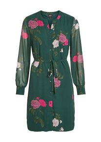 Object, Damen Kleid, Grün / Pink