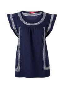 s.Oliver RED LABEL, Damen Top, Navy / Wei&szlig;