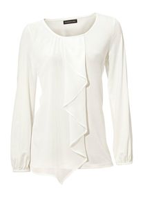 Heine, Damen Rundhalsshirt, Naturweiß