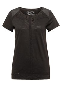 Mavi, Damen Shirt 'LACE DETAILED', Schwarz
