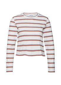 EDITED, Damen Longsleeve 'Jona', Beige / Hellblau / Rot