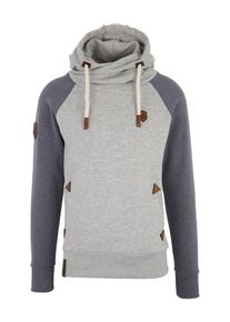 Naketano, Herren Kapuzenpullover, Taubenblau / Hellgrau