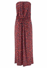 Lascana, Damen Bandeau-Maxikleid, Navy / Rot