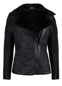Trueprodigy, Damen Lederjacke, Schwarz