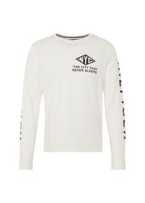 Tommy Hilfiger, Herren Langarmshirt 'NYC FASHION FIT', Schwarz / Weiß