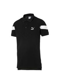 Puma, Herren Polo 'Iconic MCS', Schwarz / Wei&szlig;