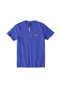 Abercrombie & Fitch Abercrombie & Fitch, Herren Shirt 'SS HENLEY', Blau