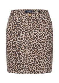 Pieces, Damen Rock, Beige / Braun / Cognac