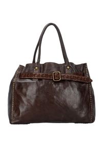 Campomaggi, Damen Iperico Shopper Tasche Leder 36 cm, Braun