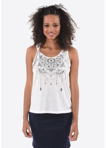Kaporal5 Kaporal, Damen Tanktop 'Voudi Rosewo', Schwarz / Wei&szlig;