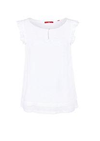 s.Oliver RED LABEL, Damen Blusentop, Wei&szlig;