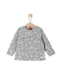 s.Oliver Junior, Mädchen Printshirt, Grau / Mischfarben
