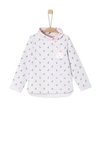 s.Oliver Junior, Mädchen Sweatshirt, Hellgrau / Pink / Schwarz / Weiß
