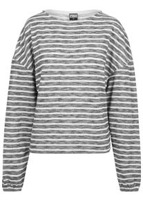Urban Classics, Damen Pullover, Schwarzmeliert / Weiß