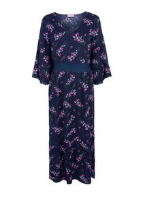 TRIANGLE, Damen Maxikleid, Dunkelblau / Mischfarben