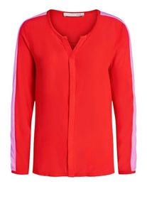 Oui, Damen Blusenshirt, Pink / Hellrot