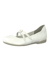 Marco Tozzi, Damen Ballerinas, Wei&szlig;