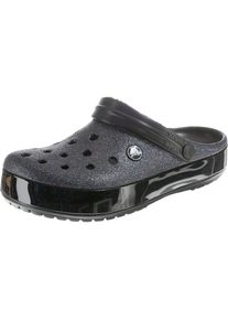 Crocs, Damen Clog 'Glitter Sil Crocband', Schwarz