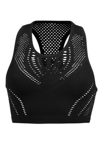 Alo Yoga, Damen Croptop 'Lark', Schwarz