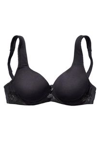 Nuance, Damen T-Shirt-BH, Schwarz