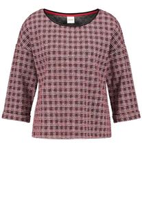 Taifun, Damen T-Shirt, Pastellrot / Schwarz