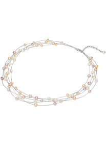 Valero Pearls, Damen Kette mit Süßwasser-Zuchtperlen, bunt